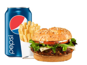 Bean Burger Meal