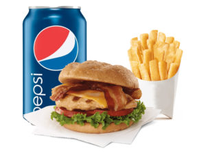 Chicken Grilled Steak Burger Meal